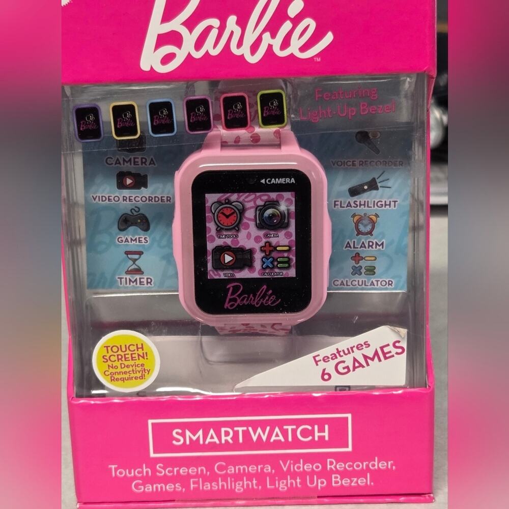 Barbie Kids Smartwatch Touchscreen Camera Games Video Calculator Interactive NEW